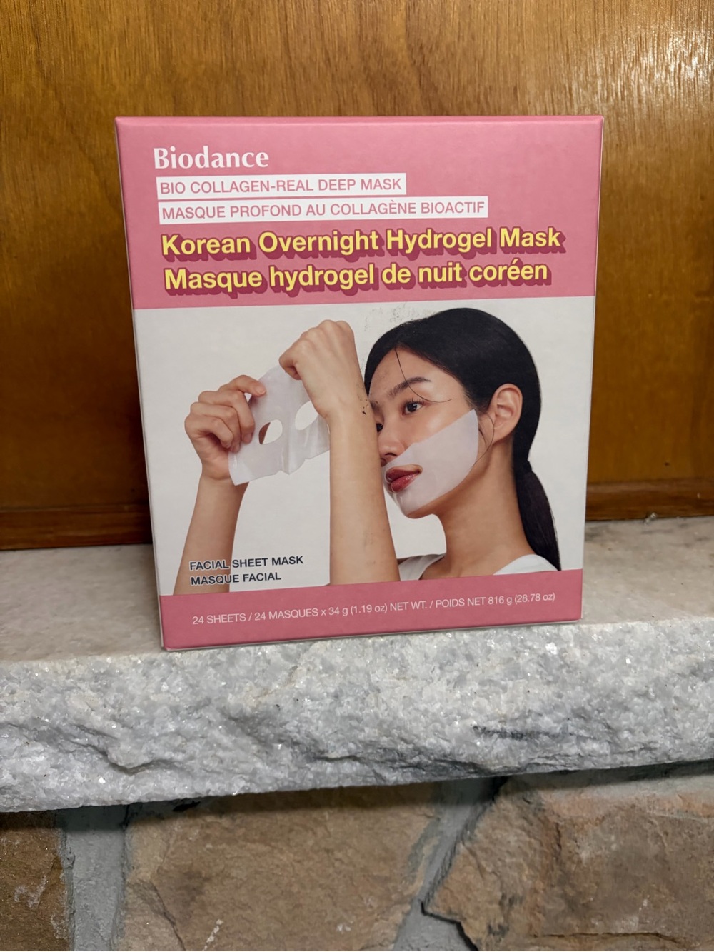 Korean Overnight Hydrogel Mask — Pink